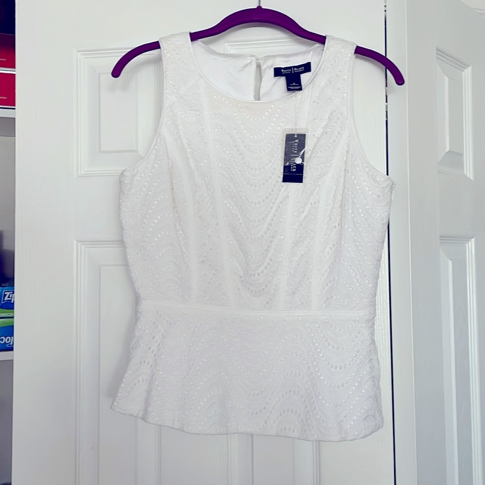 WHBM white s/s size 4